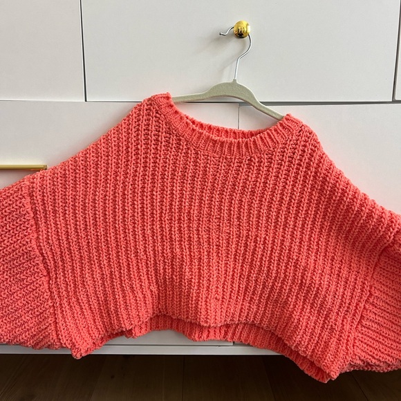 Altar'd State Vibrant Pink Knit Sweater - Picture 3 of 3